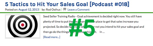 5 Tactics to Hit Your Sales Goal