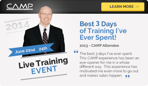 Register for 2014 Sales CAMP with Rod Osthus